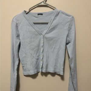 Brandy Melville Long sleeve button up tee
